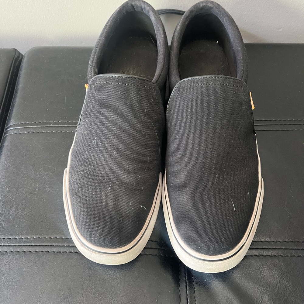 Black Slip-On Sneakers
